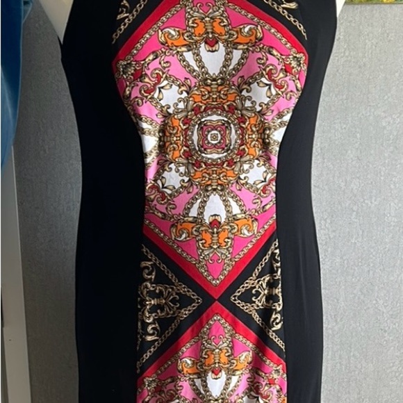 Ashley Stewart Strapless Black and Pink Dress - Picture 2 of 11